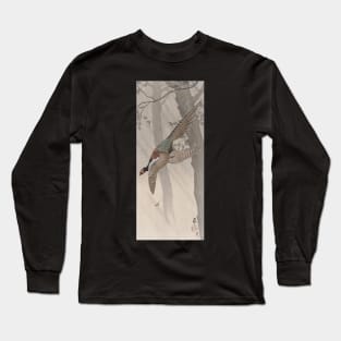 Green pheasant by Ohara Koson Long Sleeve T-Shirt